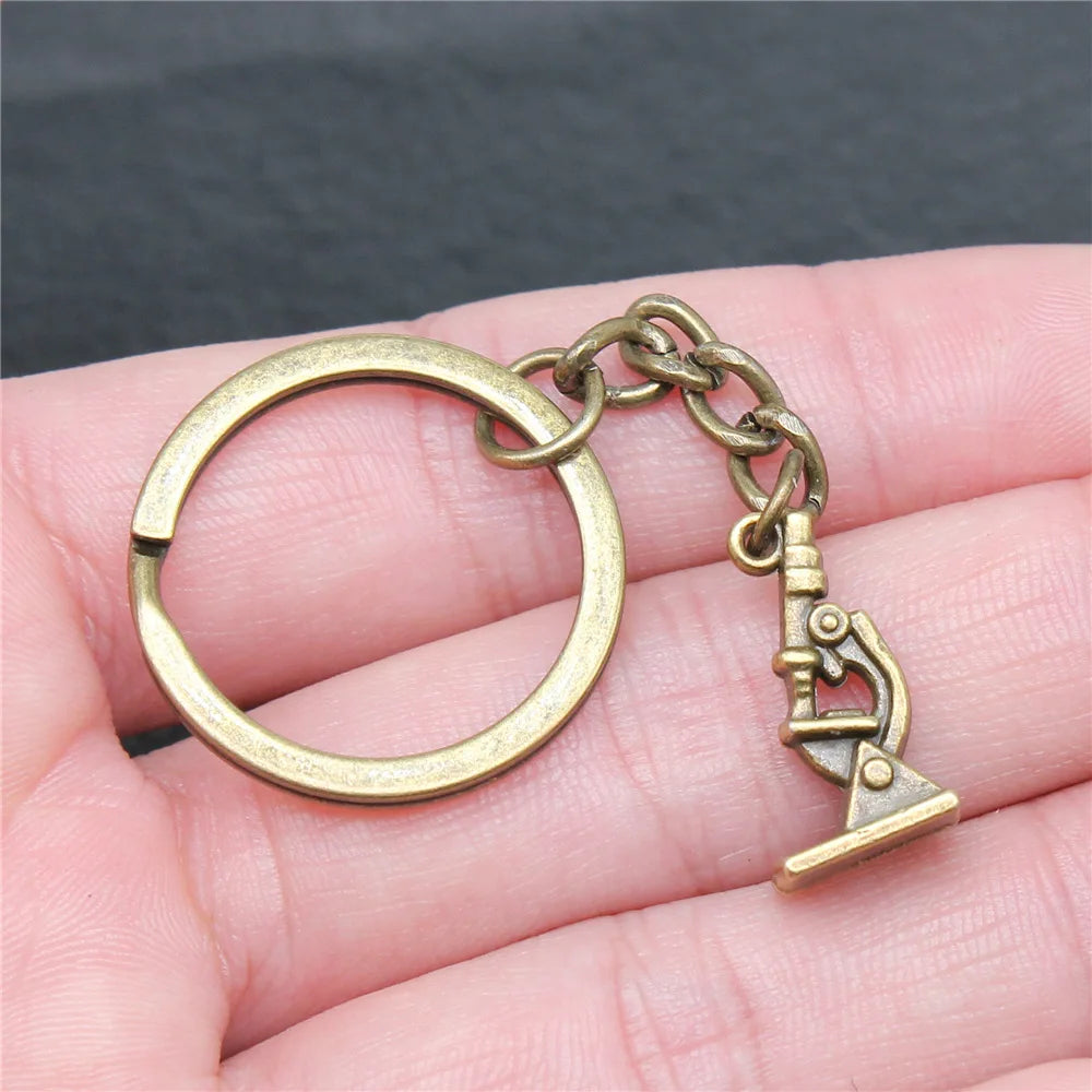 Nurse Doctor Needle Syringe Stethoscope EMT Caduceus Medical Symbol Brain Lungs Keychain Jewelry Medicine Graduate Gift