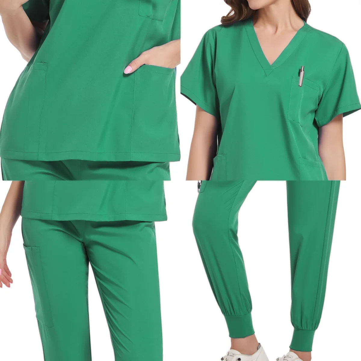 Women Scrub Set Surgical Nursing Scrub Sets Hospital Uniform Medical Factory Wholesale Uniforms Womens Custom Scrubs