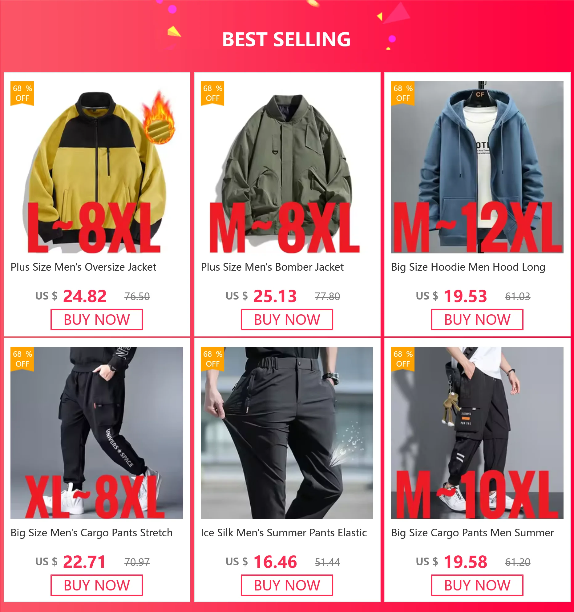 Plus Size Men's Jogger Pants Drawstring Elastic Sport Trouser Male Loose Trendy Streetwear Sweatpant Big Large 8XL Spring Summer