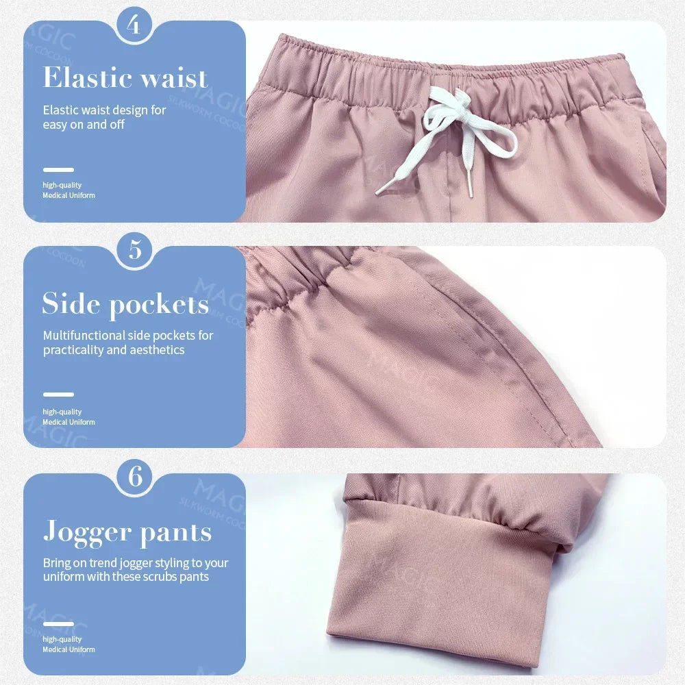 Scrubs Sets Pet Medical Uniforms Clothing Women Nurse Costume Spa Uniforms Surgery Suit Nurse Accessories Doctor Scrubs Workwear