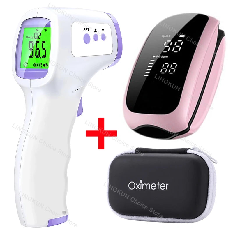 Medcial Portable Fingertip Pulse Oximeter Monitor Blood Oxygen Saturation Meter Pulse Oximeter Home Oximeter USB Rechargeale