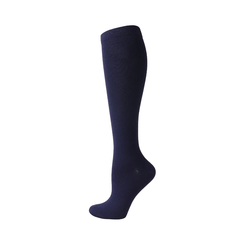 Compression Stockings Blood Circulation Promotion Slimming Compression Socks Anti-Fatigue Comfortable Solid Color Socks