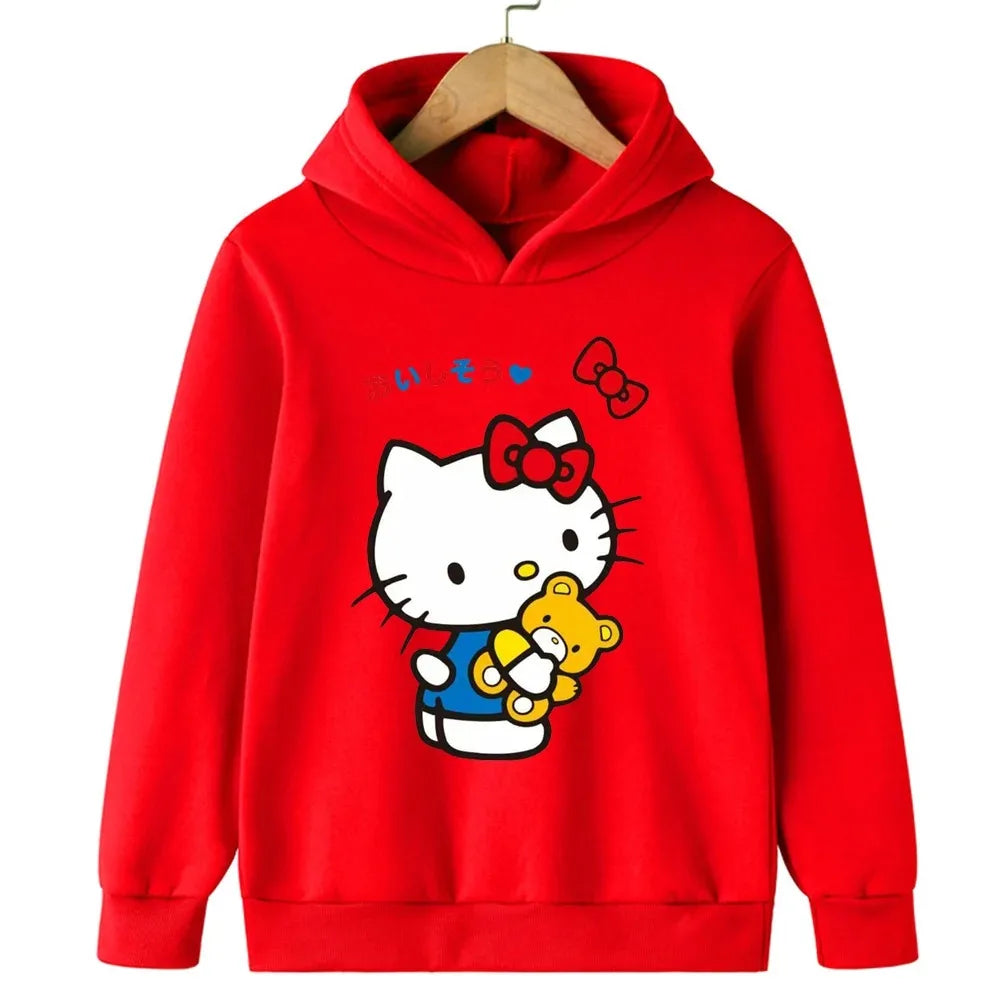 Autumn and Winter Children's Warm Hoodie Hooded Sports Shipment Cartoon Casual Outdoor Clothing Comfortable and Soft