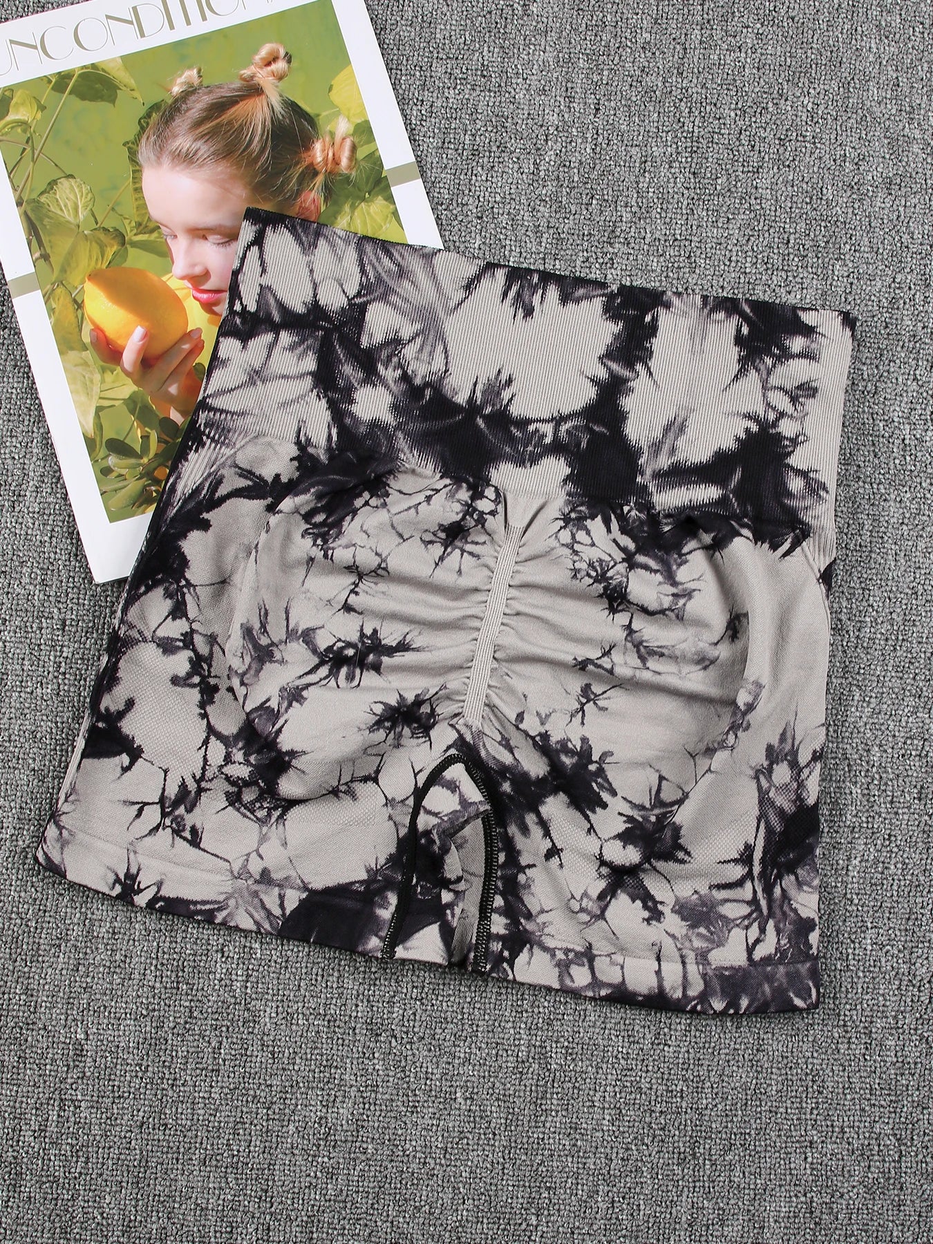 Tie Dye Summer Shorts Woman Fitness Seamless High Waist Sport Shorts Running Outdoors Skinny Shorts Activewear Running Outdoors