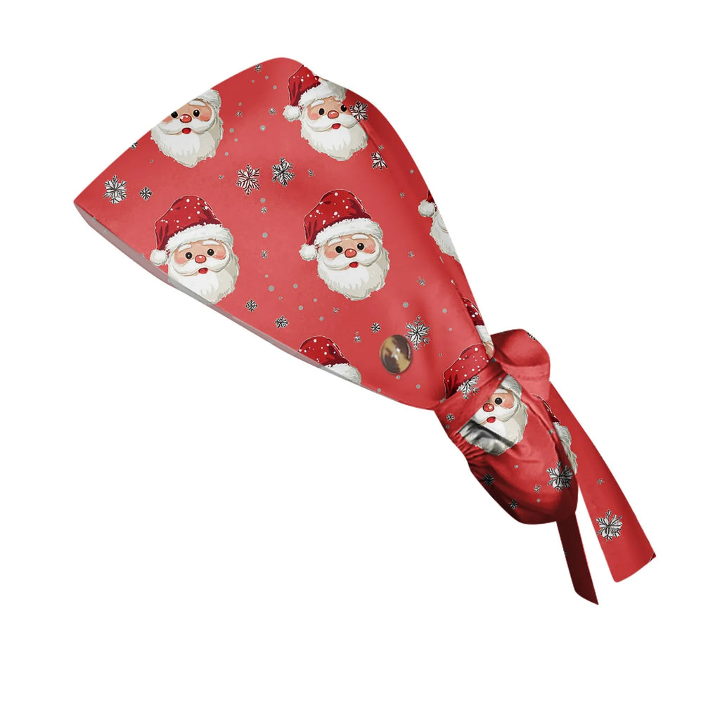 Christmas scrubs caps Pet shop hats Beauty Cleaning cap Wholesale prices cotton pet grooming nursing scrubs work cap