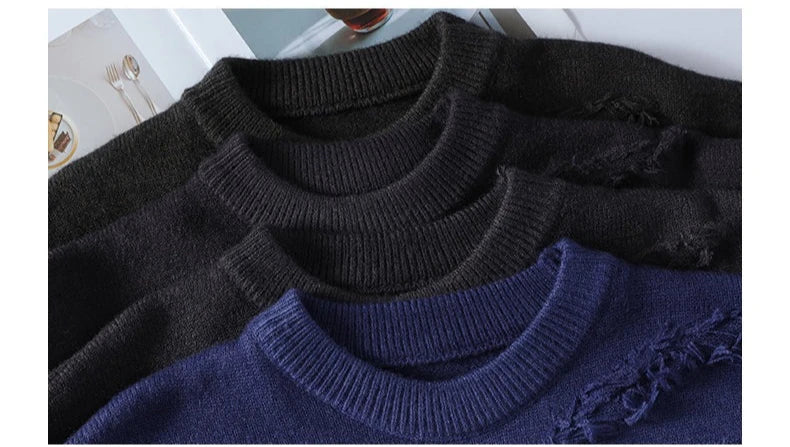 Winter Sweaters for male men thick O-neck sweater men Student youth sweaters autumn Men's wool Casual Knitwear Pullover