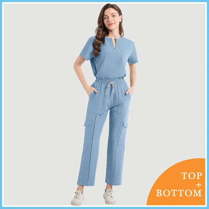 Women Scrubs Nurse Accessories Medical Uniform Unisex Slim Fit Comfort Clinical Women Operating Room Work Uniform Jogger Suit