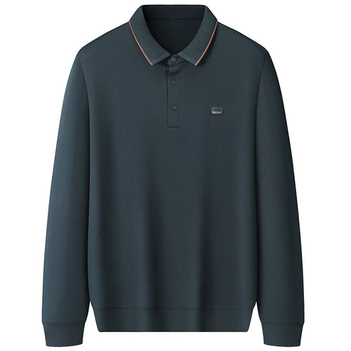 8XL 7XL 6XL 2024 New Autumn High End Comfortable Soft Shirts For Men Brand Clothing Business Casual Mens Polo Shirt Loose Tops
