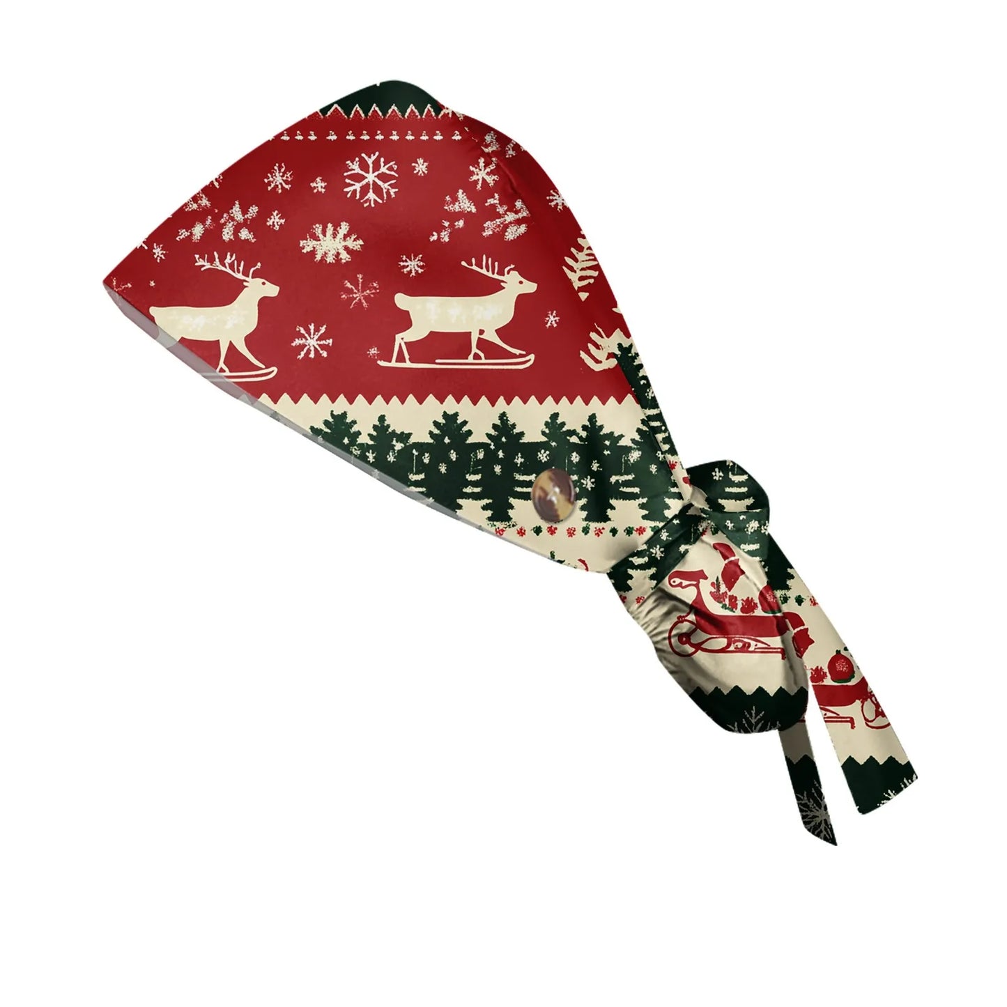 Christmas scrubs caps Pet shop hats Beauty Cleaning cap Wholesale prices cotton pet grooming nursing scrubs work cap