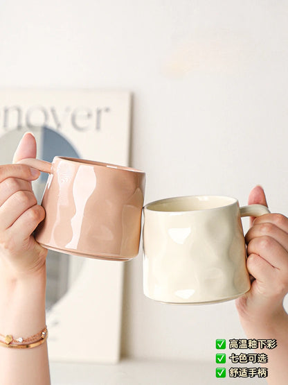 High-value Coffee Cups Large-capacity Mugs for Household Use, Afternoon Tea Cups, High-quality Coffee Special Cups, Lattes.