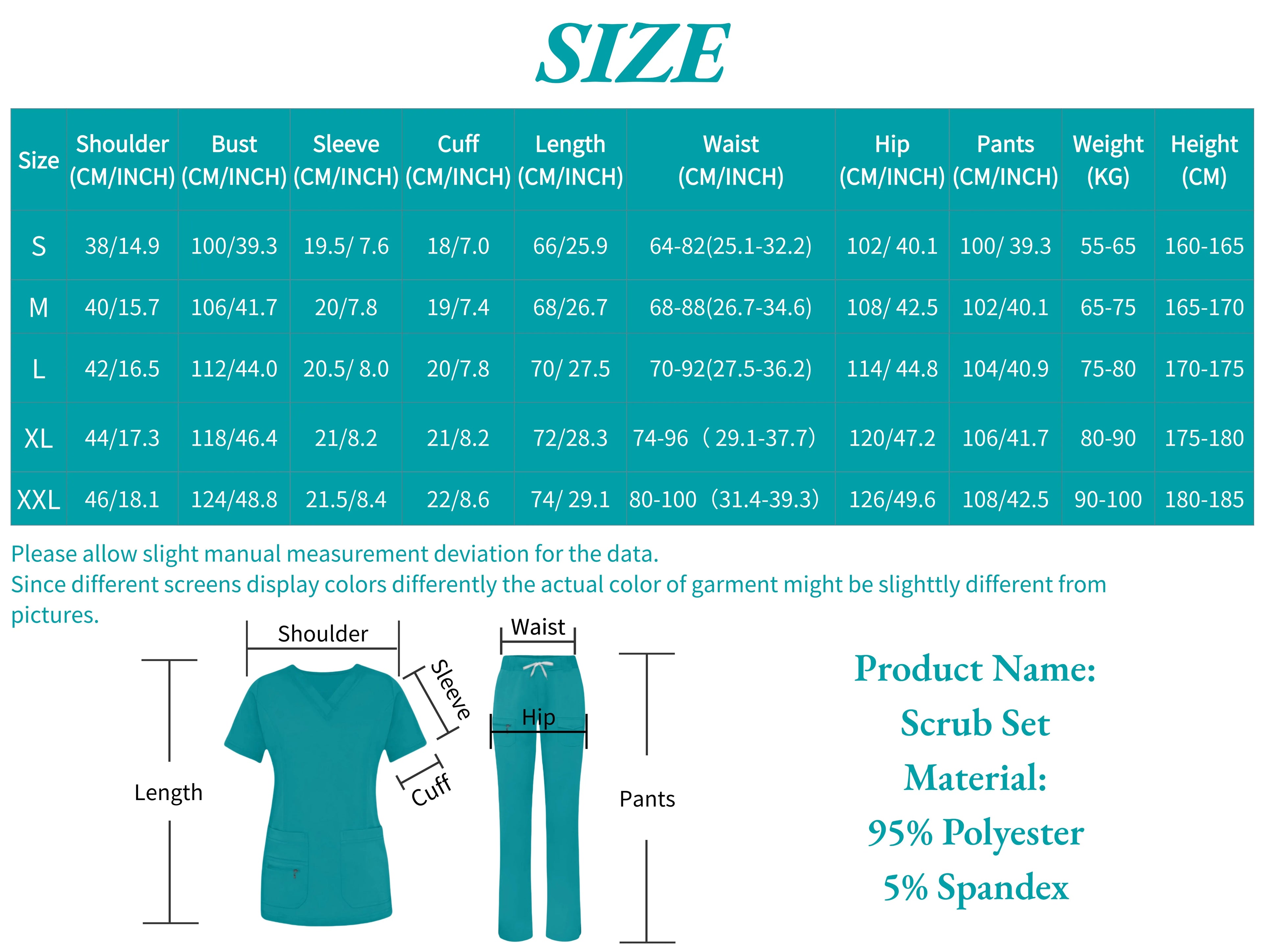 Latest Scrubs Uniforms Sets Nurse Surgical Uniforms Doctor Blouse Woman Hospital Scrubs Set with Pocket Dentist Clinical Tshirt