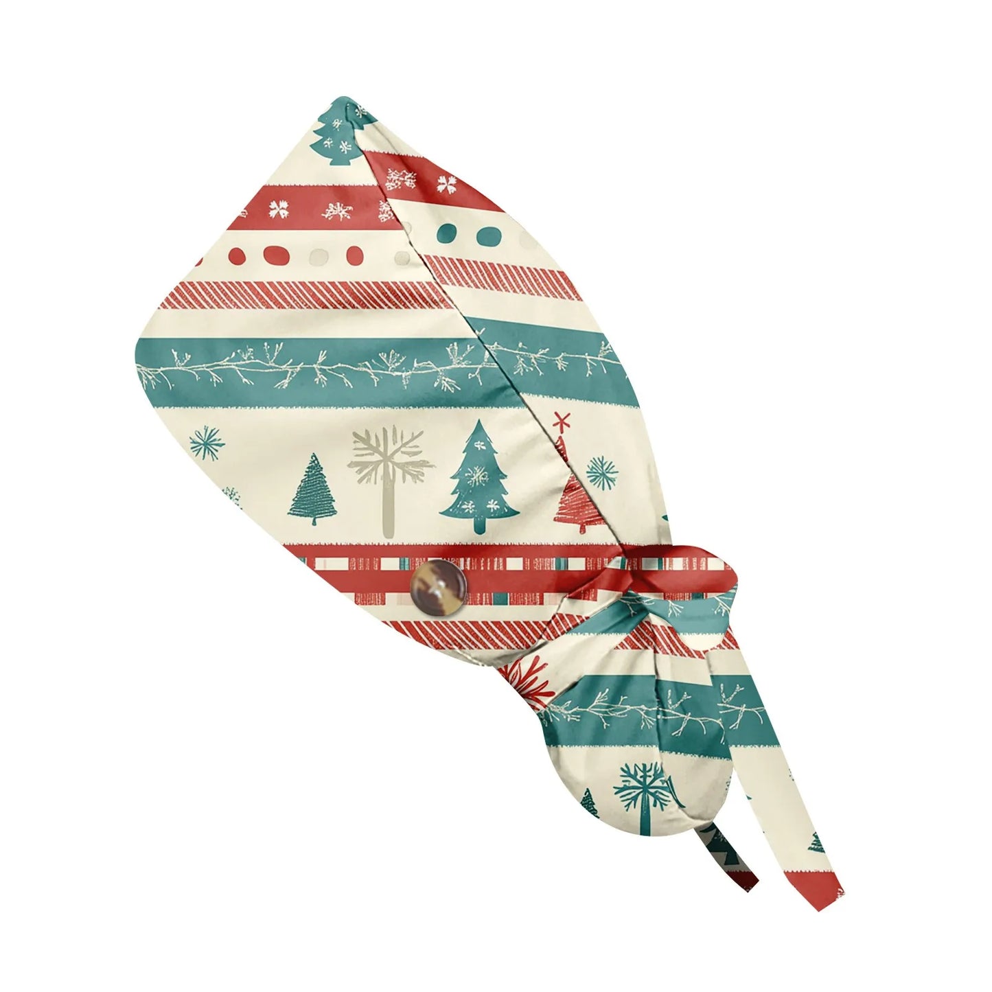 Christmas scrubs caps Pet shop hats Beauty Cleaning cap Wholesale prices cotton pet grooming nursing scrubs work cap