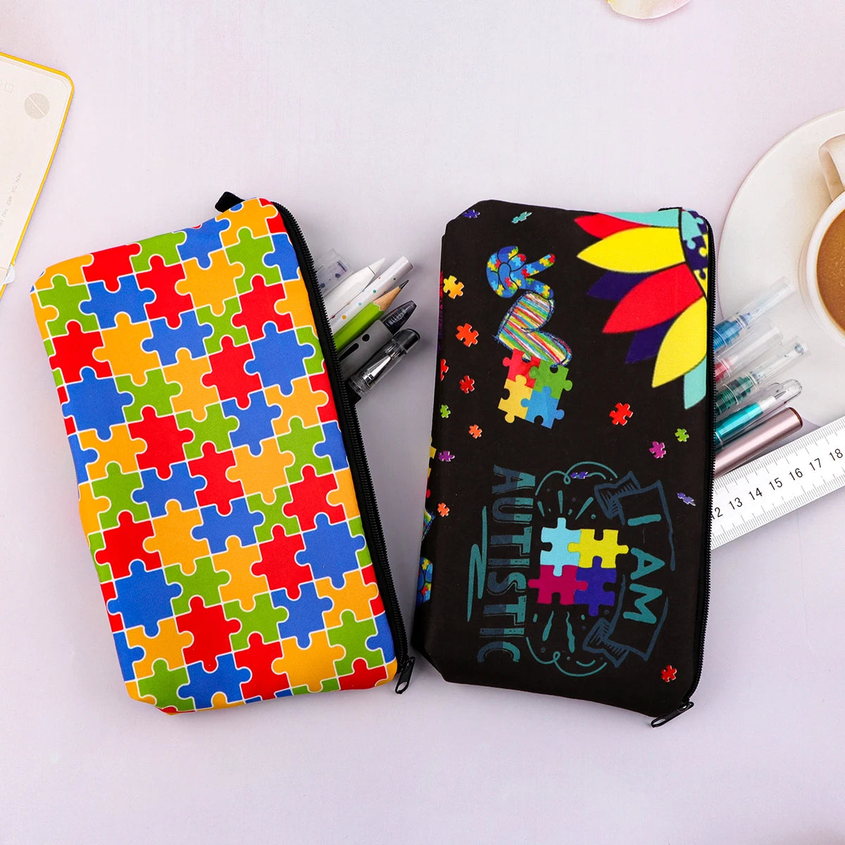 Nurse Pink Ribbon Life Cosmetic Bag Gift for Women Make Up Bag Travel Cosmetic Organizer Toiletry Bag Pencil Case