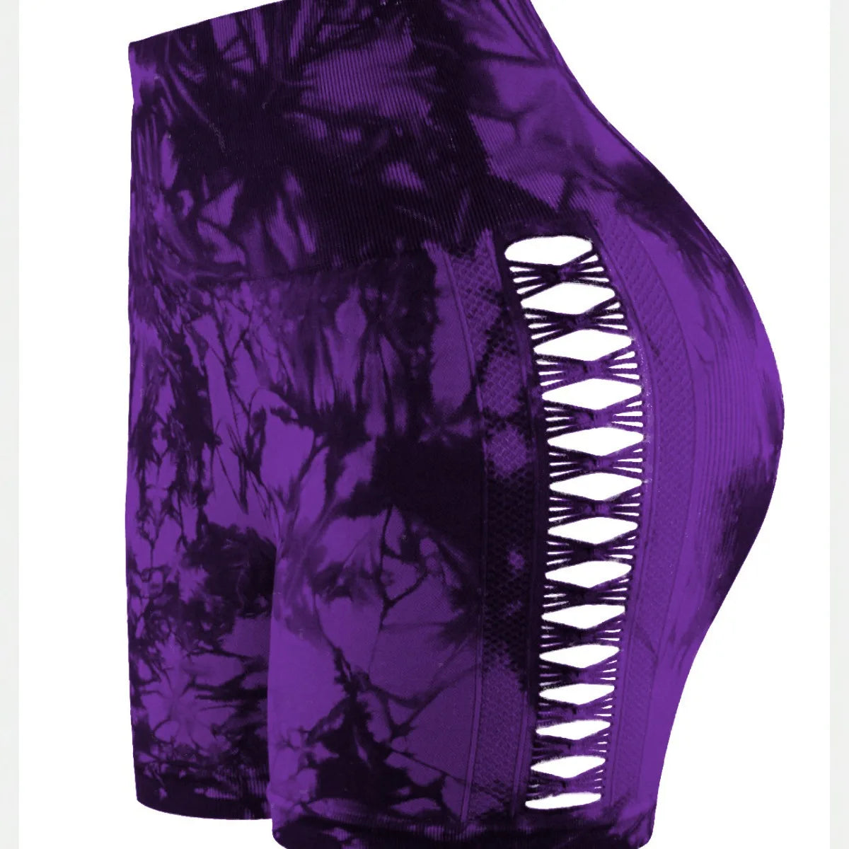 Tie Dyed Seamless Fitness Pants Women's High Waist and Hip Lifting Sports Tight Shorts Running Sexy Peach Fitness Yoga Shorts