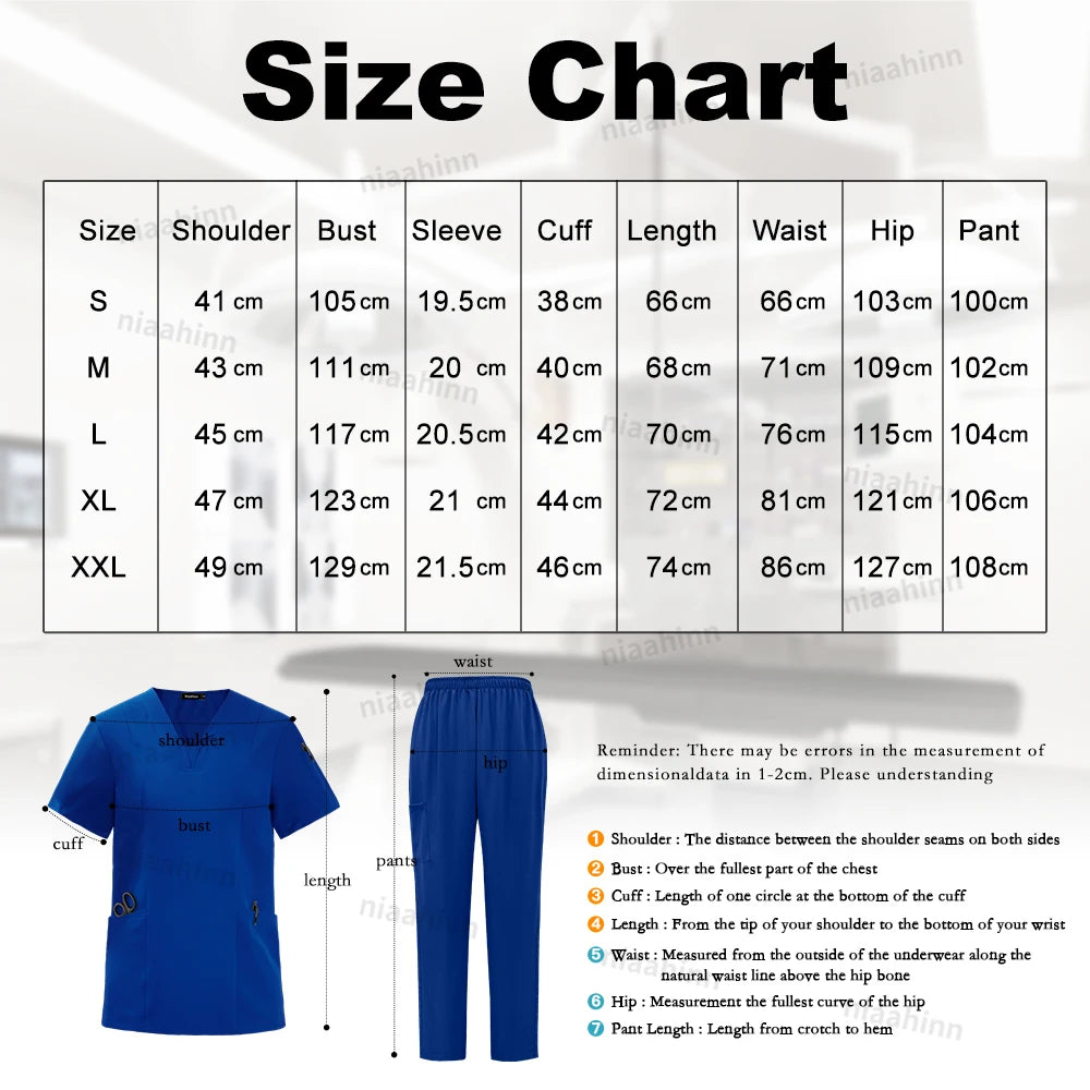 Wholesale Scrubs Uniforms Sets Medical Scrub Stretch Suit Healthcare Nursing Articles Unisex Surgical Uniforms Woman Men Uniform