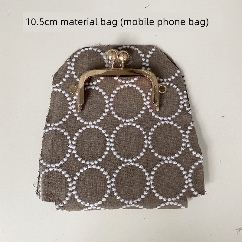 Machine Embroidery Extended Mobile Phone Bag Fabric