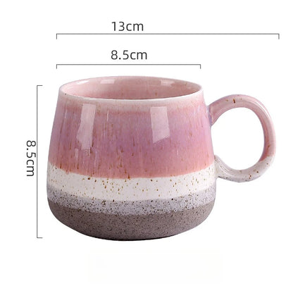 Kiln-changed Glazed Ceramic Cup Simple Household Large Capacity Office Drinking Mug