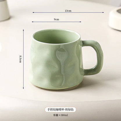 High-value Coffee Cups Large-capacity Mugs for Household Use, Afternoon Tea Cups, High-quality Coffee Special Cups, Lattes.