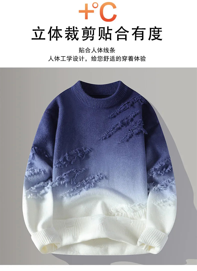 Winter Sweaters for male men thick O-neck sweater men Student youth sweaters autumn Men's wool Casual Knitwear Pullover