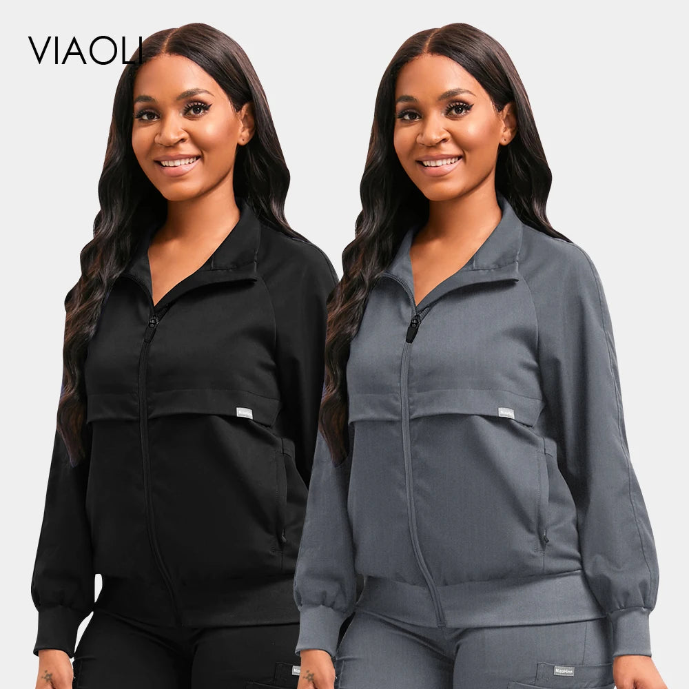 Wholesale Price Medical Scrub Uniform Jacket Women Men Dental Scrub Healthcare Uniform Beauty Salon Manicurist Cleaning Wear New