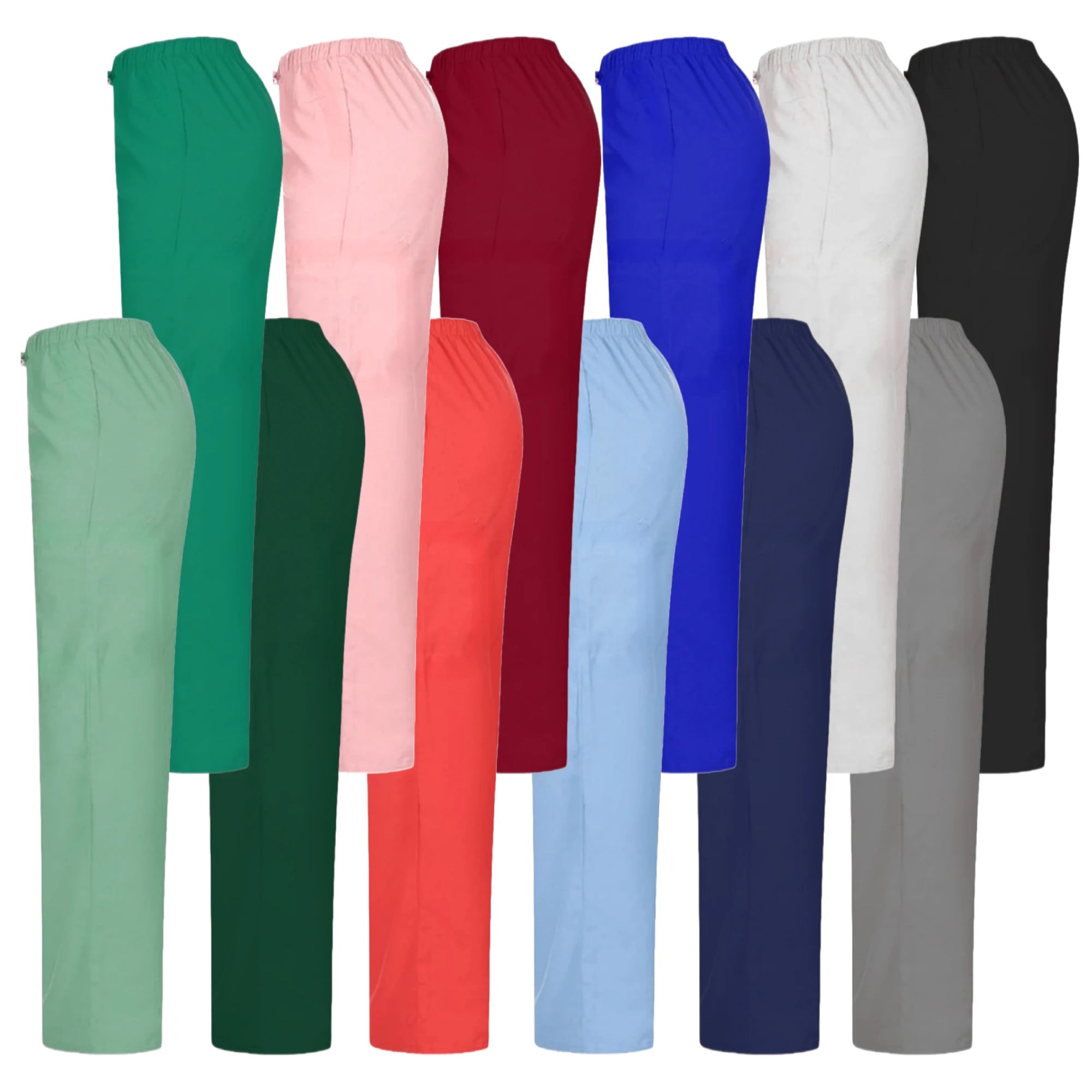 1pc Solid Color Scrubs Pant Lab Surgical Pants Unisex Doctor and Nurse Uniform WorkWear Nurse Accessories Medical Doctor Bottoms