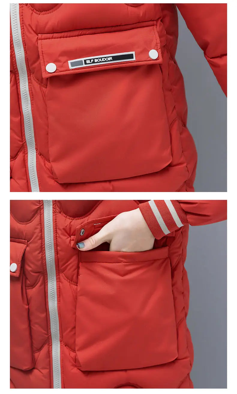 Long Winter Jacket Women Down Cotton Coats New Cotton Padded Puffer Parka Coat Women Hooded Outwear Thicken Warm Jacket 4XL