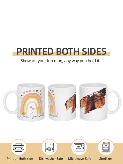 Customized mug with large capacity Personalized cup with picture text name  personalized gift