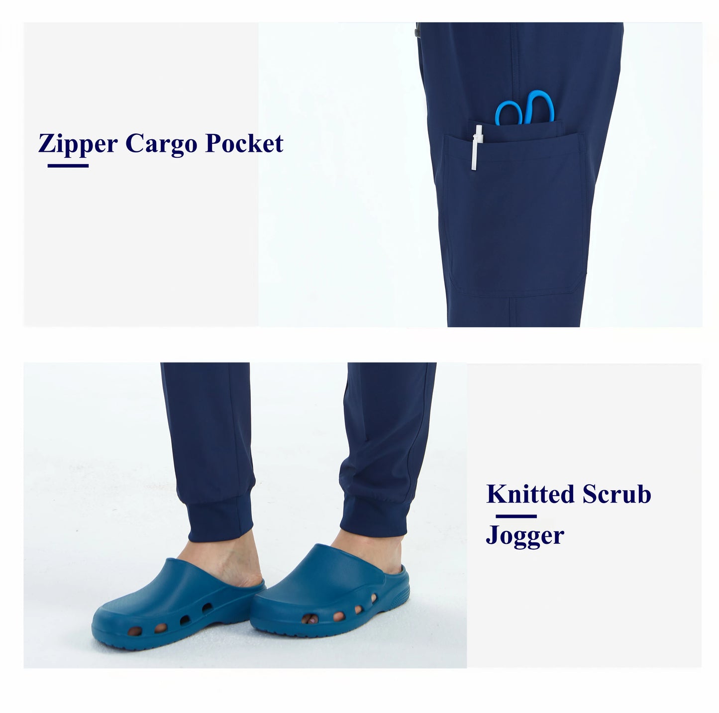 Premium Women's Scrub Sets Mandarin Collar Nurse Uniform Doctor Clothes Tunic Jogger Pant Surgical Scrubs Outfit 10 Pockets S180