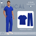 Scrubs Uniforms Men Women Beauty Straight Pants Set Wholesale Medical Surgical Clothes Nurse Accessories Dental Clinic Workwear