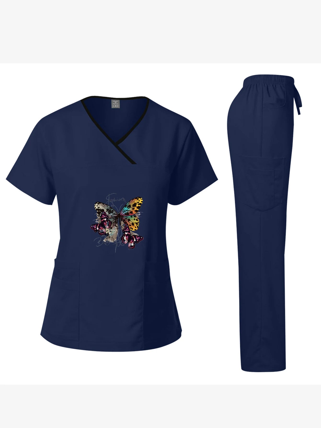 Elite Surgical Scrub Set: Quick-Dry Short-Sleeve Split Uniform | Performance Medical Gear for Dental Surgeons & Lab Technicians