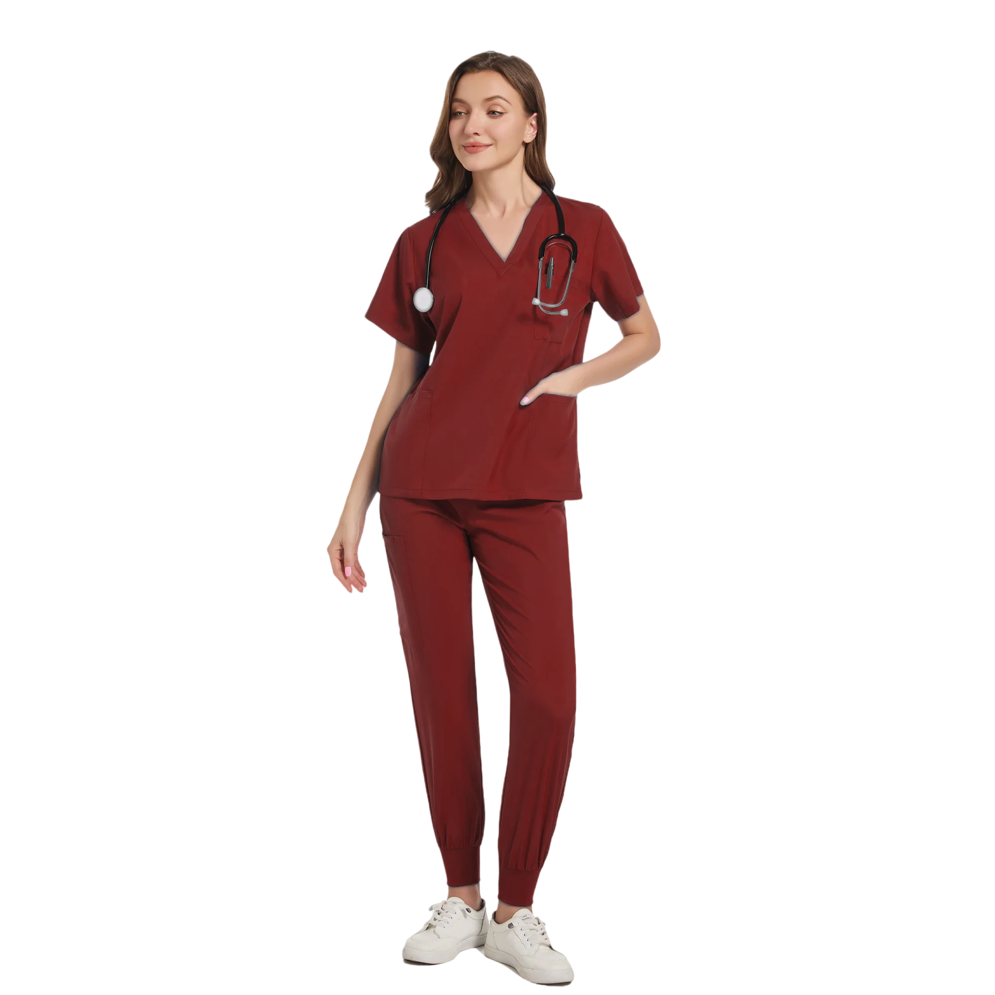 Women Scrub Set Surgical Nursing Scrub Sets Hospital Uniform Medical Factory Wholesale Uniforms Womens Custom Scrubs