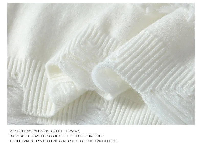 Winter Sweaters for male men thick O-neck sweater men Student youth sweaters autumn Men's wool Casual Knitwear Pullover