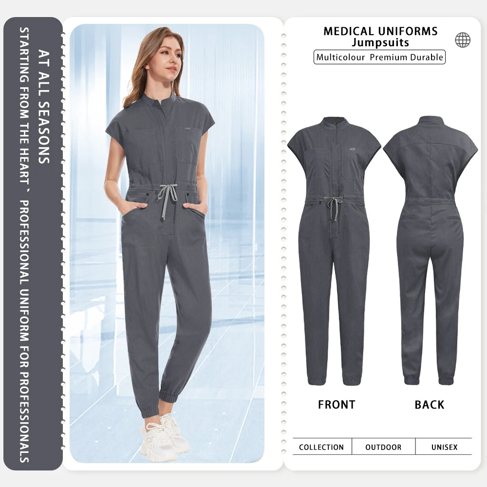 Doctor Nurse Scrub Uniforms Hospital Surgeon Uniforms Clinic Workwear Medical Nursing Clothes Dental Work Jumpsuits