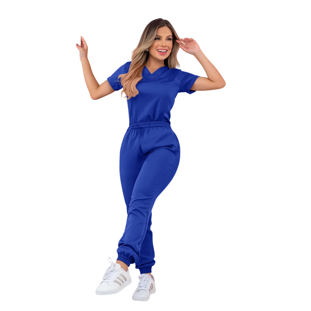 High Quality Scrubs Doctor Medical Center Uniform Comfortable Staff Scrub Suit Ladies Beauty Spa Salon Tunic Top+Pants Workwear