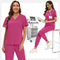 Niaahinn Nurse Surgical Scrub Suit Men Women Unisex Doctor Medical Hospital Uniform Top Jogger Pants Veterinary Nursing Uniforms