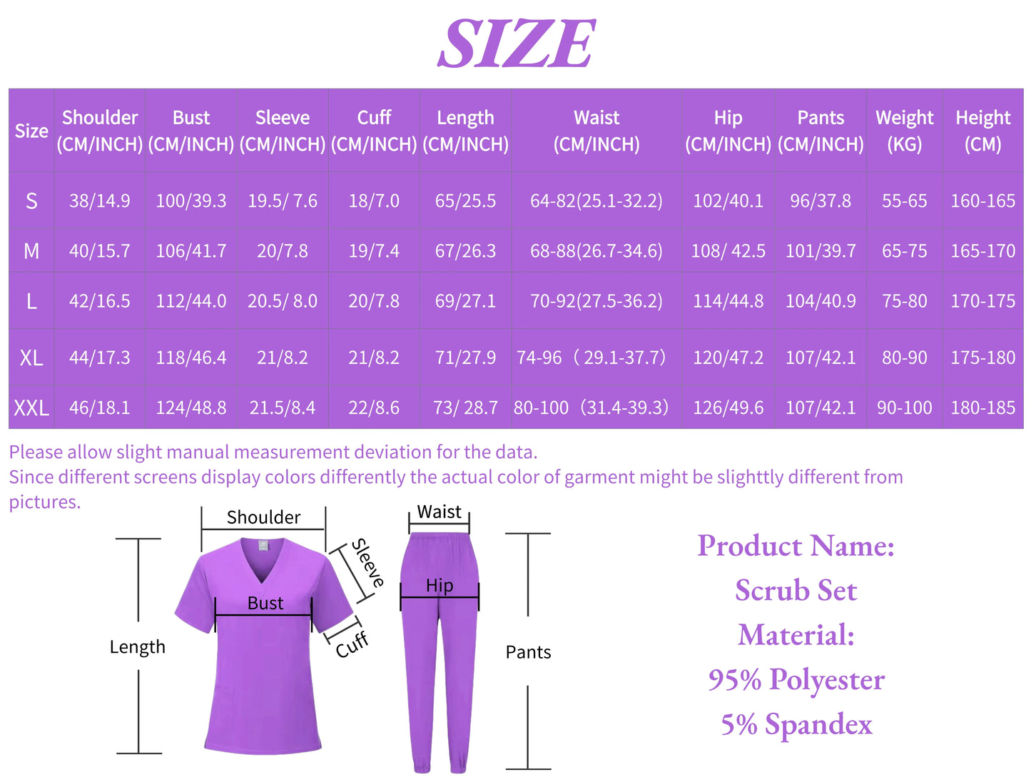 High Quality Scrubs Doctor Medical Center Uniform Comfortable Staff Scrub Suit Ladies Beauty Spa Salon Tunic Top+Pants Workwear