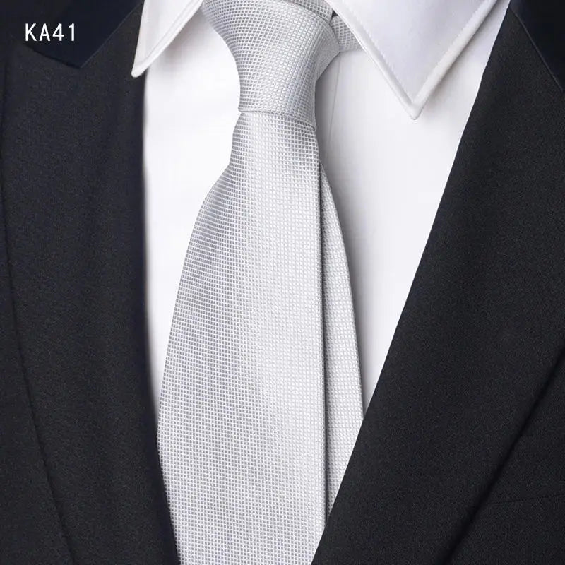 High Quality Handcrafted 9cm Wide Edition Cravat Blue Light Gray Striped Tie For Men's Business Attire Suit Commuting Necktie