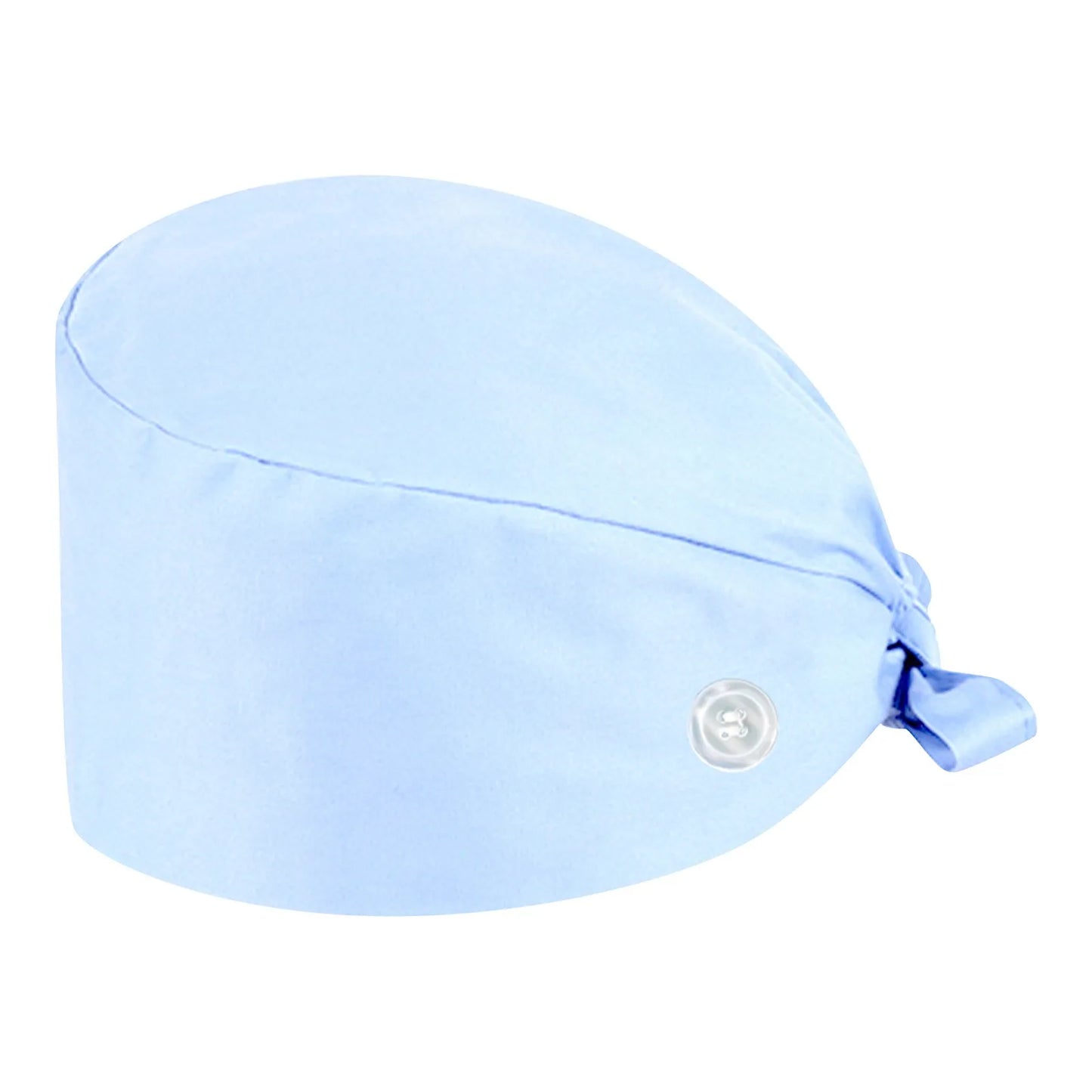 Nurse Solid Color Hat Surgical Cap Operating Room Hat Female Doctor Hats Stomatology Button Cap Dustproof ICU Nurse Hat