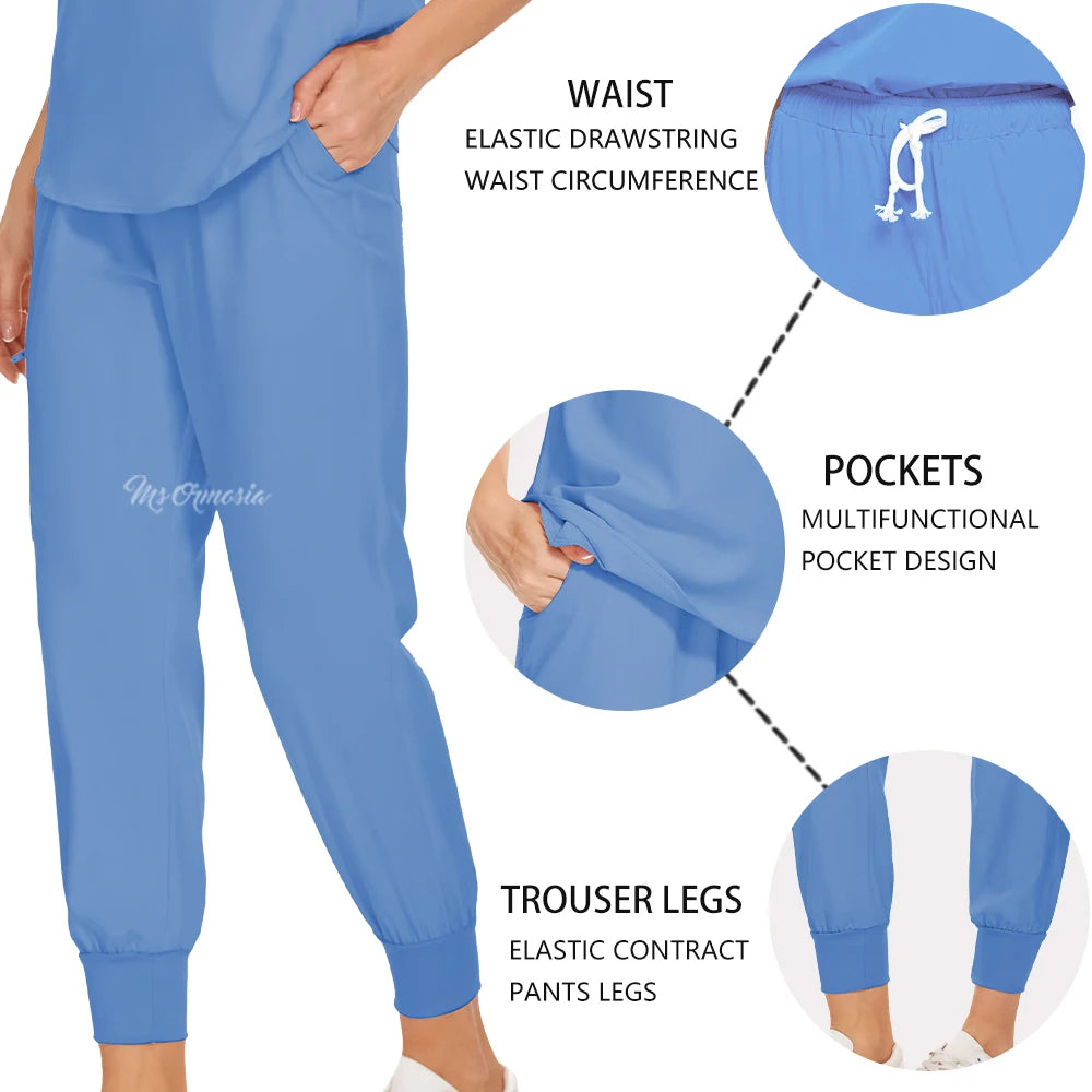 Medical Uniforms Women Scrubs Sets Nurse Nursing Work Clothes