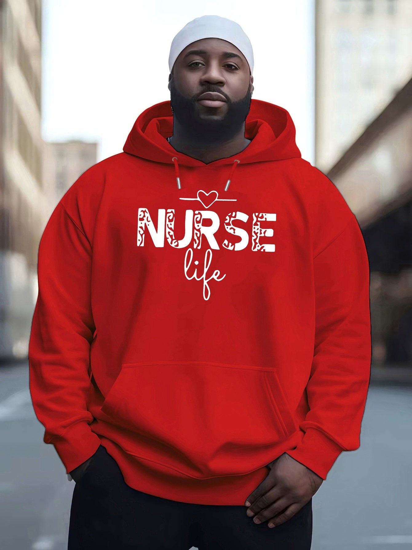 [New Autumn Fashion Brand Sweater] Nurse 2024 New Printed Autumn And Winter Plush Youth Versatile Spring And Autumn Style Plus Dalian Hat Fashion Brand Sweater