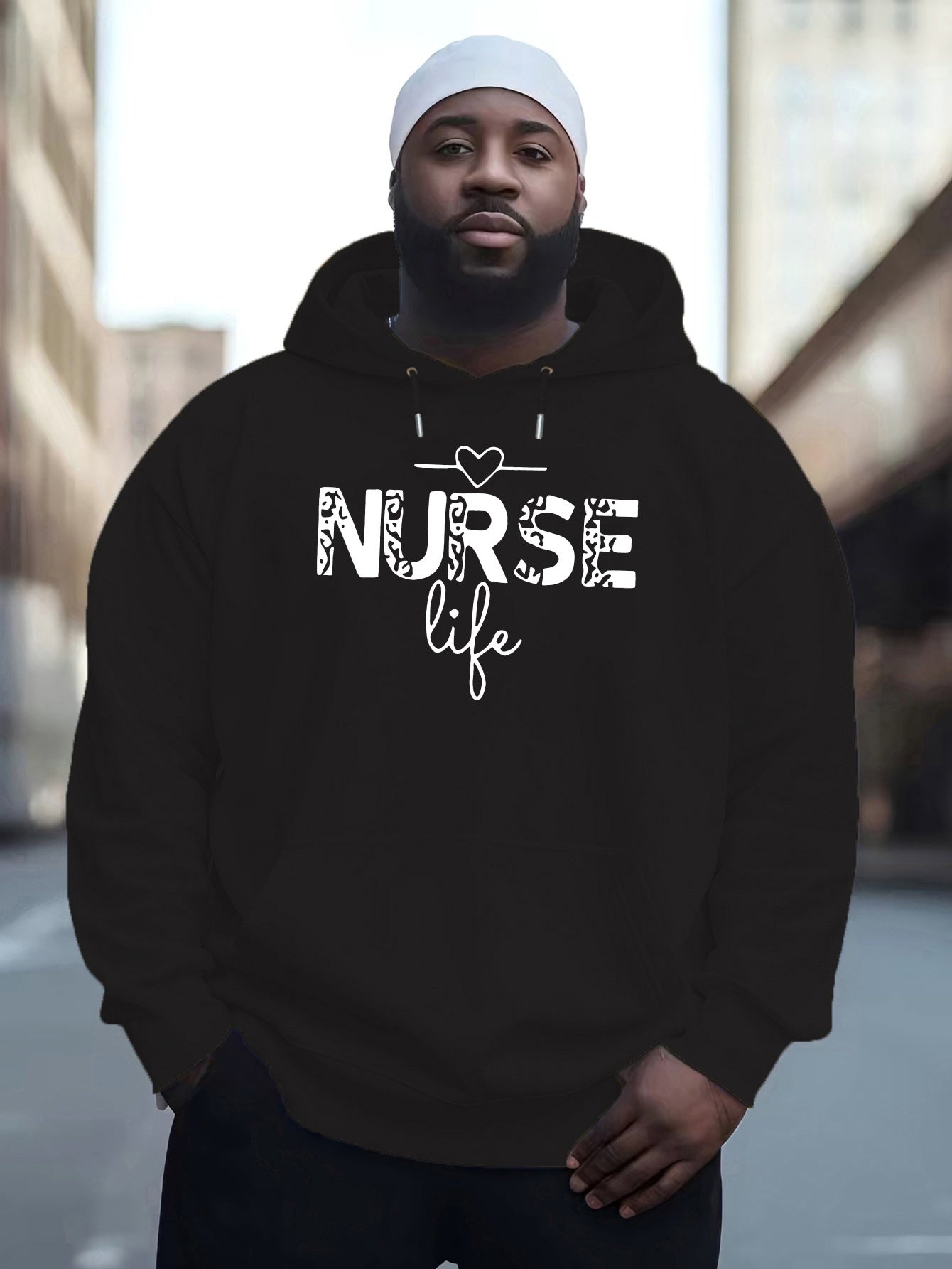 [New Autumn Fashion Brand Sweater] Nurse 2024 New Printed Autumn And Winter Plush Youth Versatile Spring And Autumn Style Plus Dalian Hat Fashion Brand Sweater