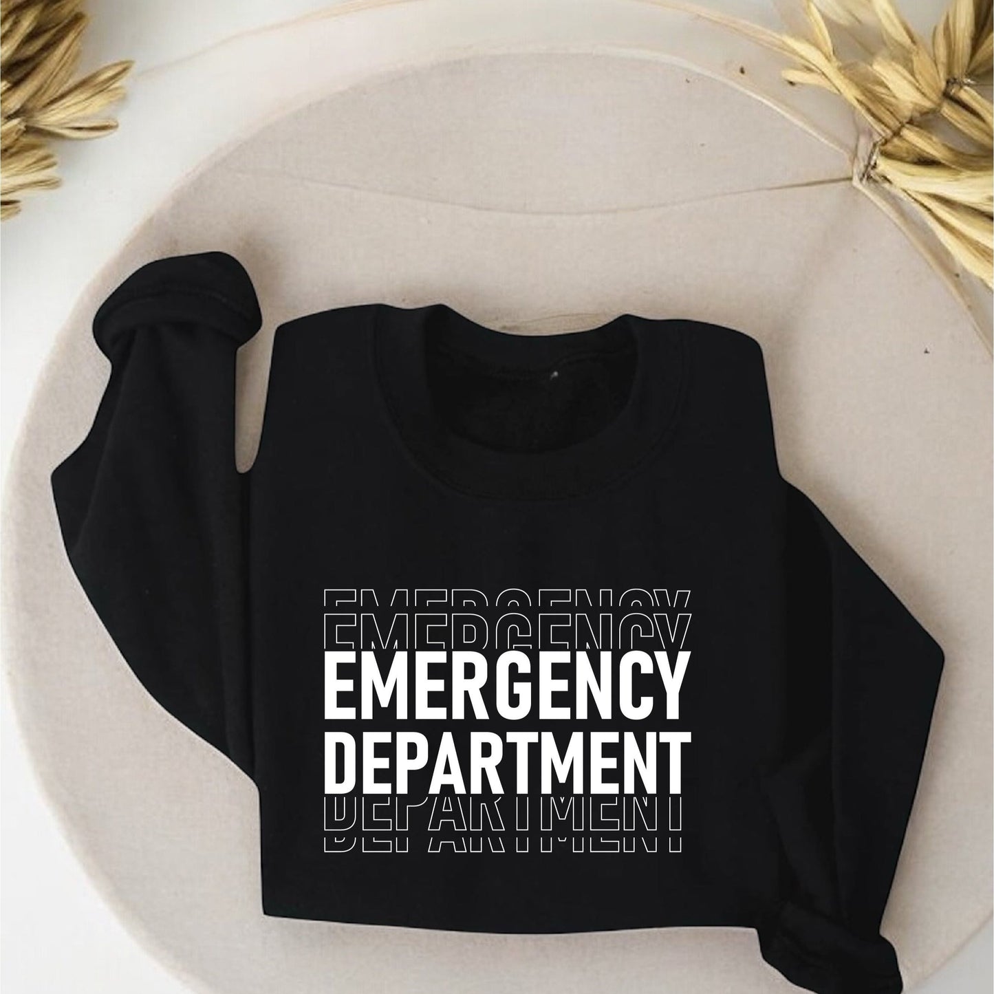 CS-222 Emergency Department Sweatshirt, Emergency Dept, ED ER Emergency Room Doctor Staff, Nursing Student, Nurse Week, Unisex Crewneck Sweatshirt